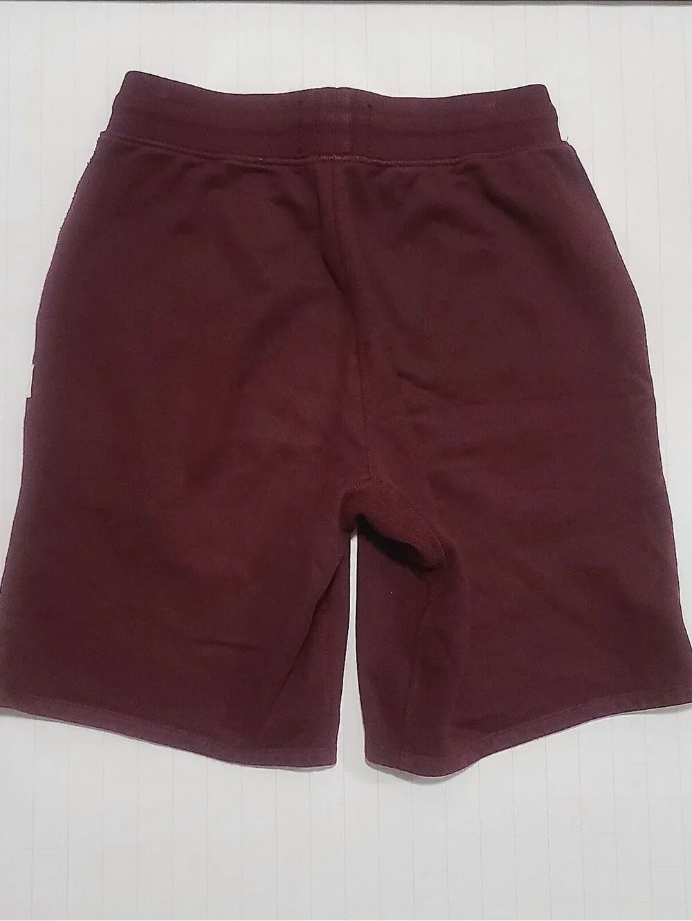 Reigning Champ Men's Burgundy Cotton Sweat Shorts Drawstring Athletic Casual